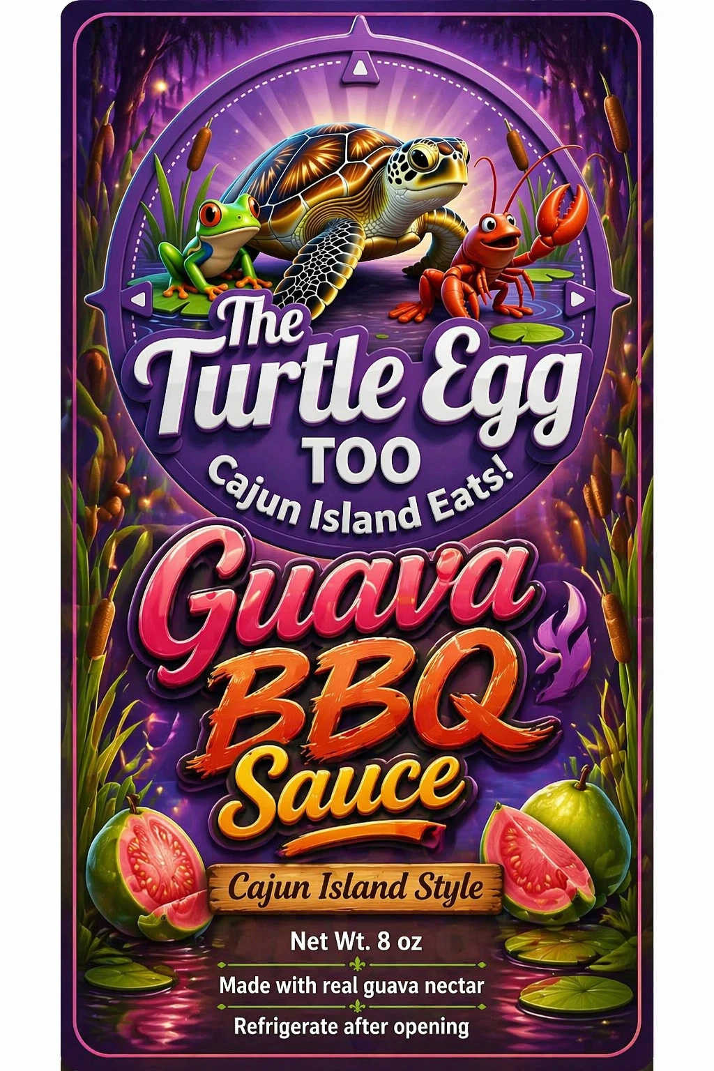 Guava BBQ sauce, Cajun island style