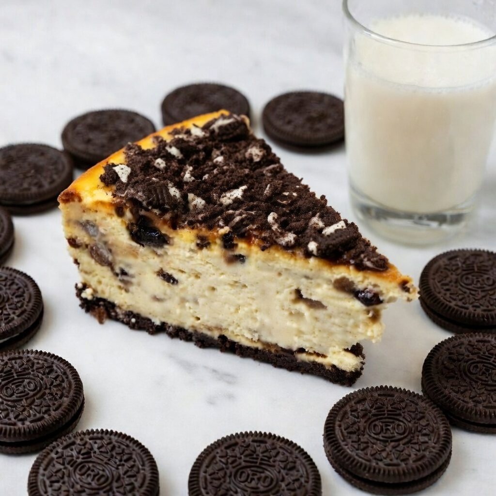 Oreo-mania cookies and cream cheesecake