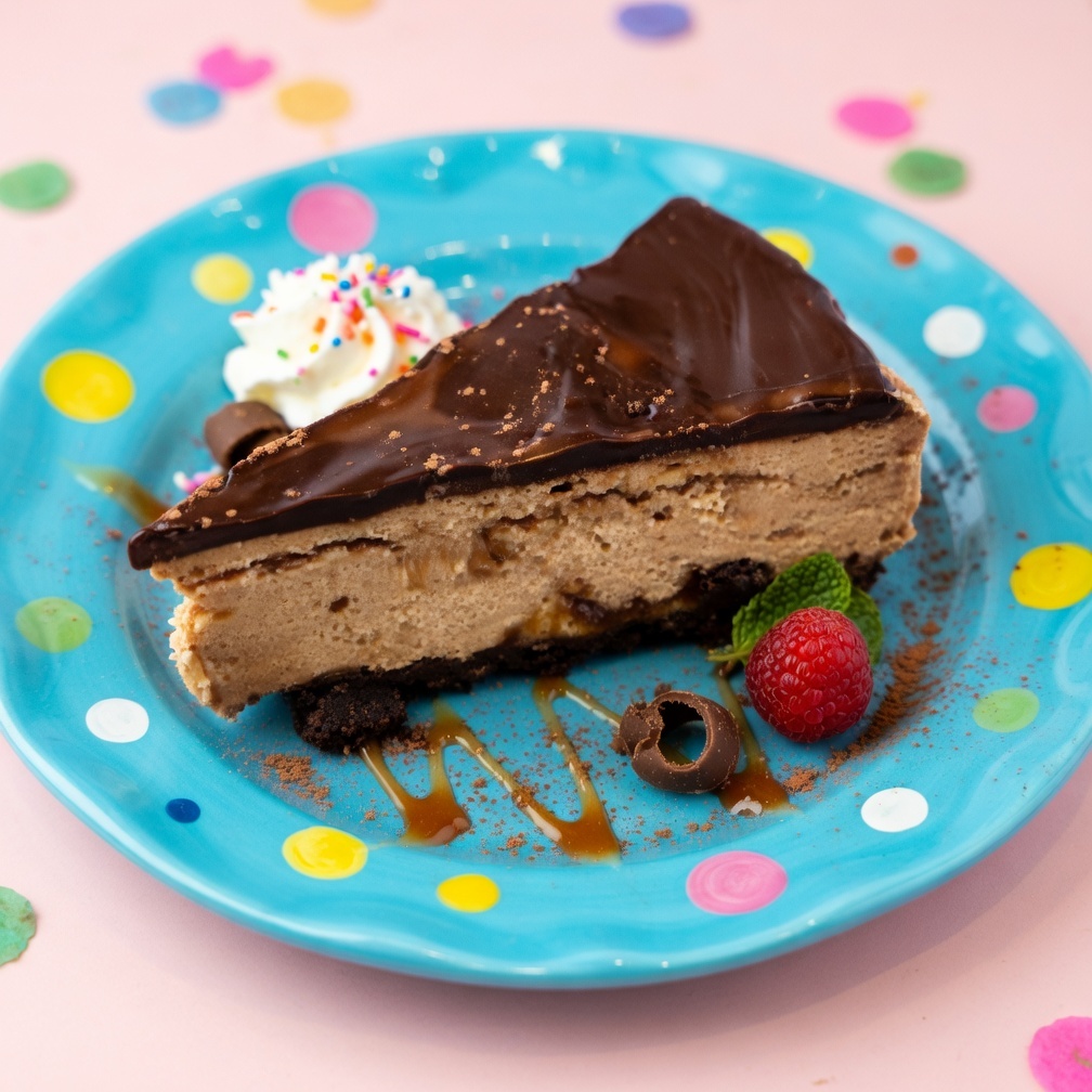 Party in a Slice confetti cheesecake