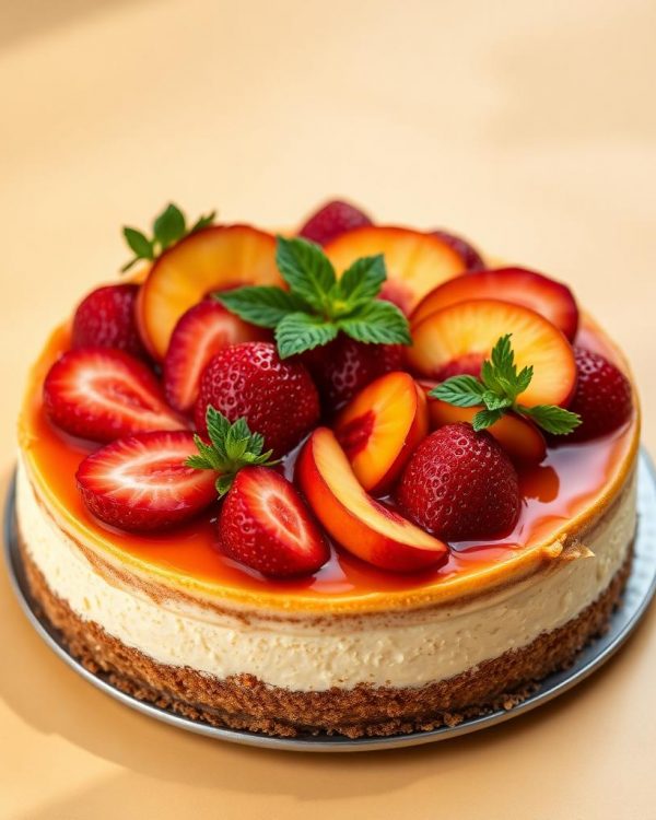 Fruit Topped (Strawberry or Peach)
